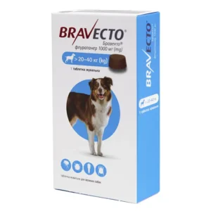 Bravecto (Бравекто) від 20 до 40 кг, 1 шт